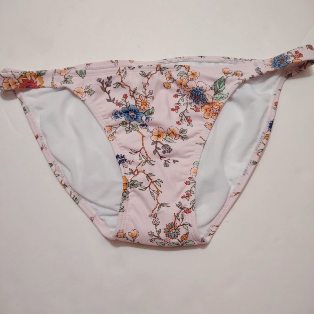 Xhilaration Pale Pink Floral Bikini Bottom